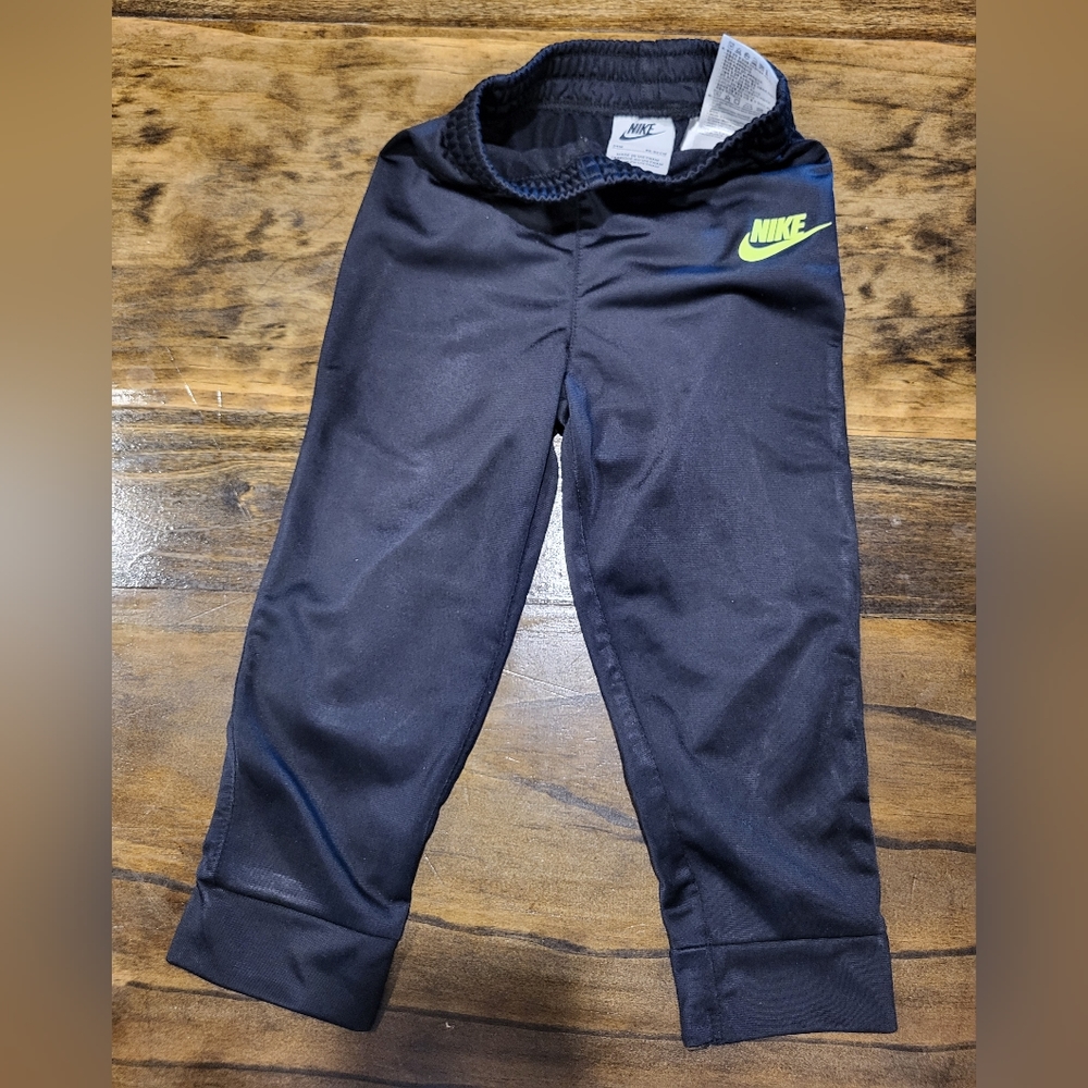 NIKE BLACK JOGGERS W/CUFF. SZ 24 MONTH EXCELLENT CONDITION